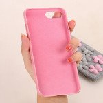 Wholesale iPhone 7 Jewel Flower Fuzzy Plush Case (Gray)